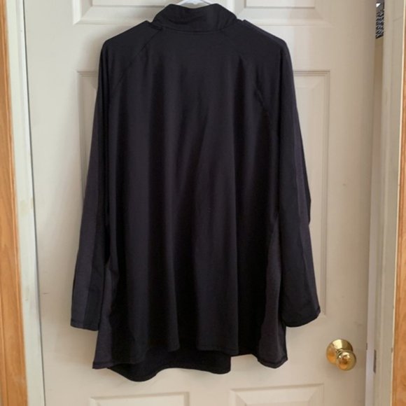 Pennington Black 3/4 zip top 5x - Picture 4 of 4